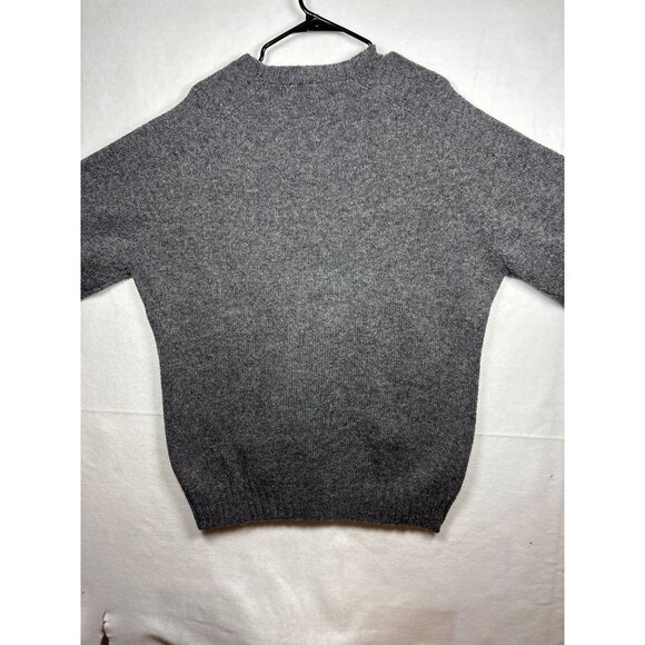 Bills Khakis New England Shetland Wool Sweater XL Gray Crewneck - Picture 9 of 10